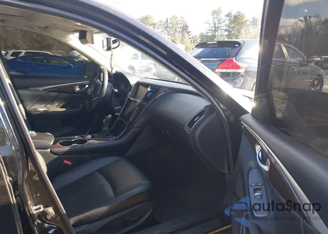 2018 Infiniti Q50 3.0T Luxe z USA, uszkodzony, nr VIN JN1EV7ARXJM437952